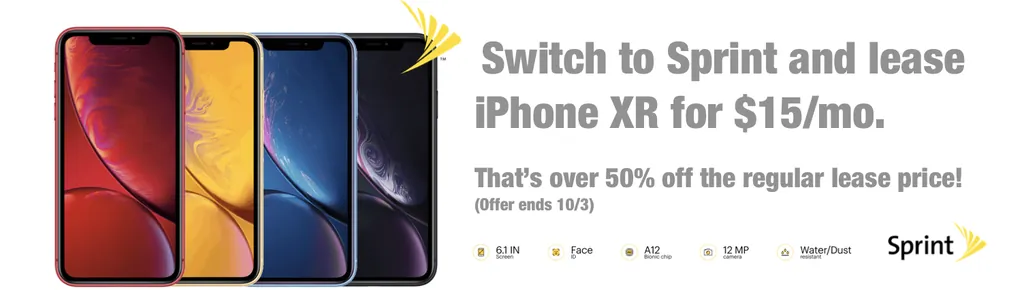 スプリントのiPhone XRのセール